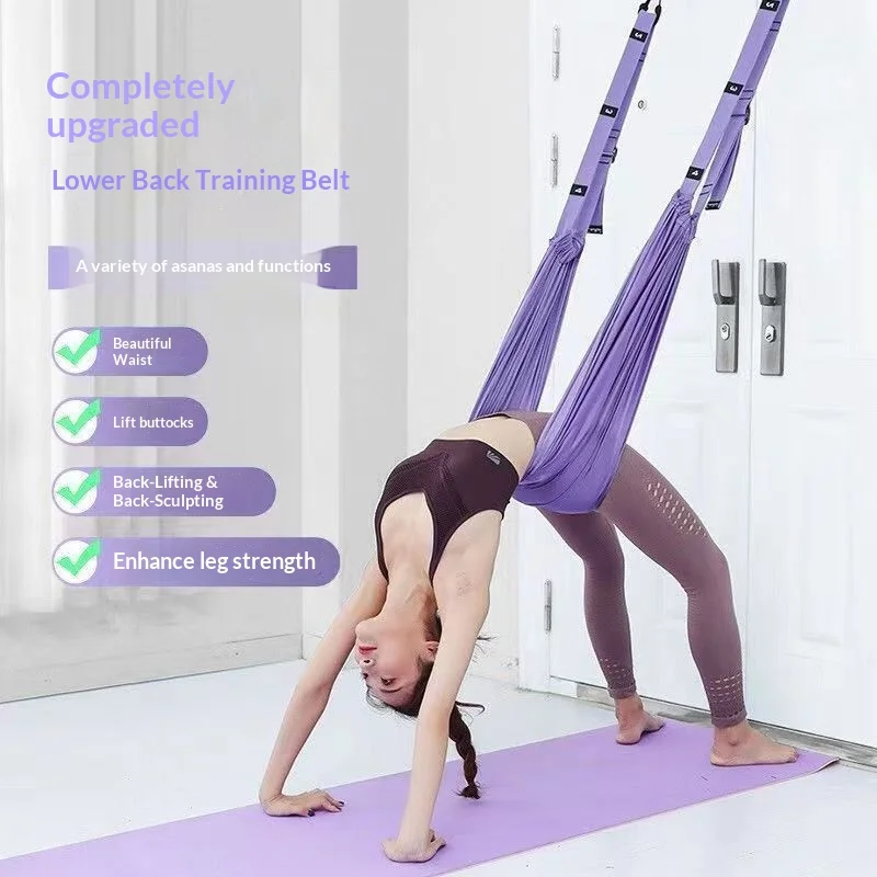 Yoga Inversion Sling Door Mounted Backbend Strap High  Polyester Heavy Duty For Home Fitness Back Opening Stretch
