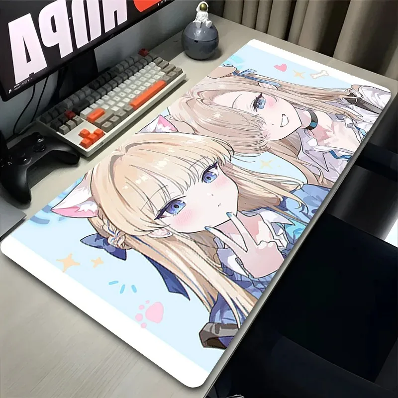 لوحة ماوس للكمبيوتر الشخصي، أرشيف أزرق، ملحقات ألعاب Kawaii، لوحة ماوس Asuma Toki، لوحة مفاتيح سطح المكتب، سجادة طاولة #1