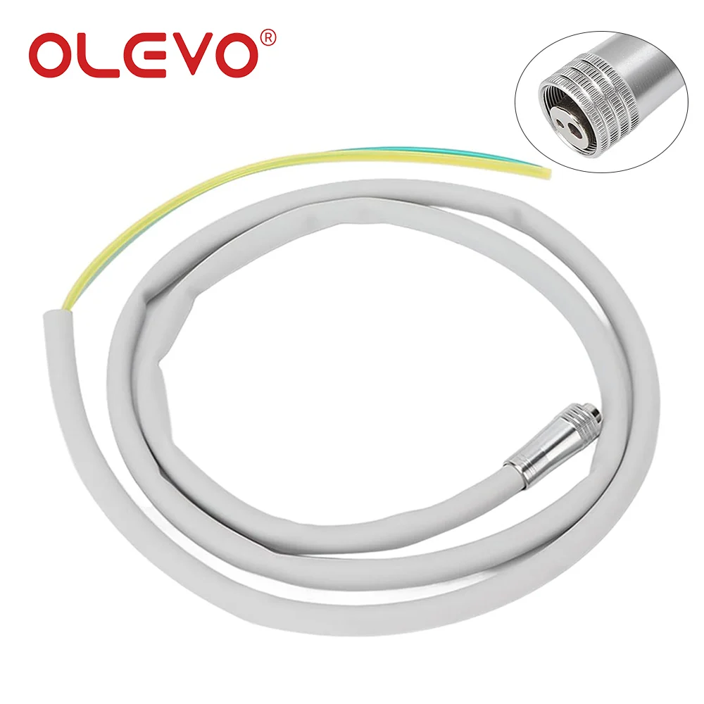 OLEVO 2/4 Holes Dental Handpiece Hose Tubes with Connector Silicone Tubing for Air Turbine Motor Dentistry Lab Accessories