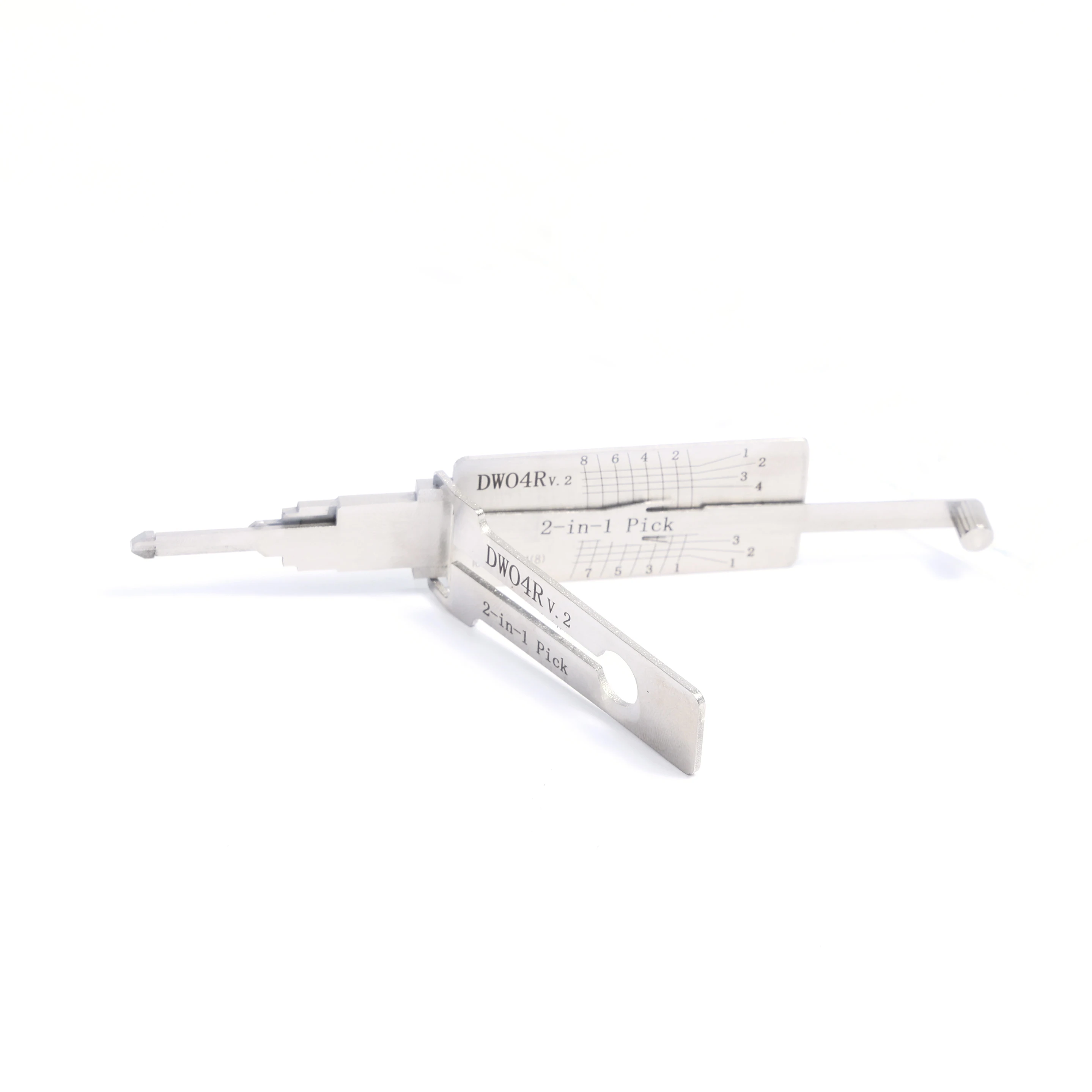 

DWO4RV.2 LISHI 2-in-1 Lock Tool - Multipurpose Kit for Key Duplication & Lock Servicing, Professional Locksmith Supplies