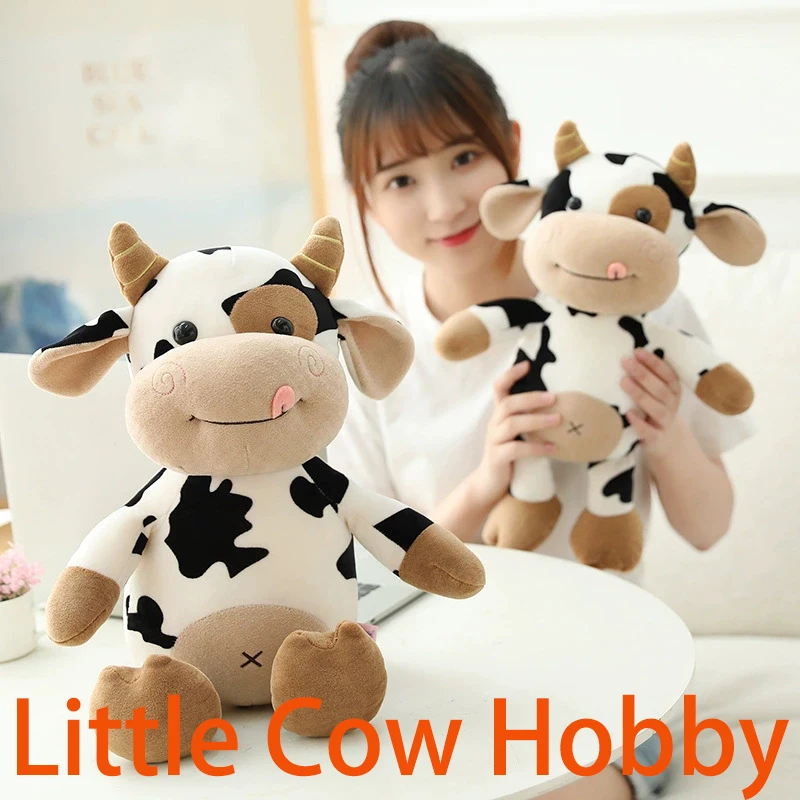 Cute and Cute Little Cow Hobby, Available in 35cm and 25cm, Children's Favorite, Essential Decoration for Children's Photography