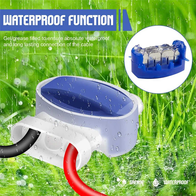 A44F-36 قطعة موصلات كابل لجزازات العشب الآلية، موصل سلك كابل توصيل مقاوم للماء مع ملء الجل