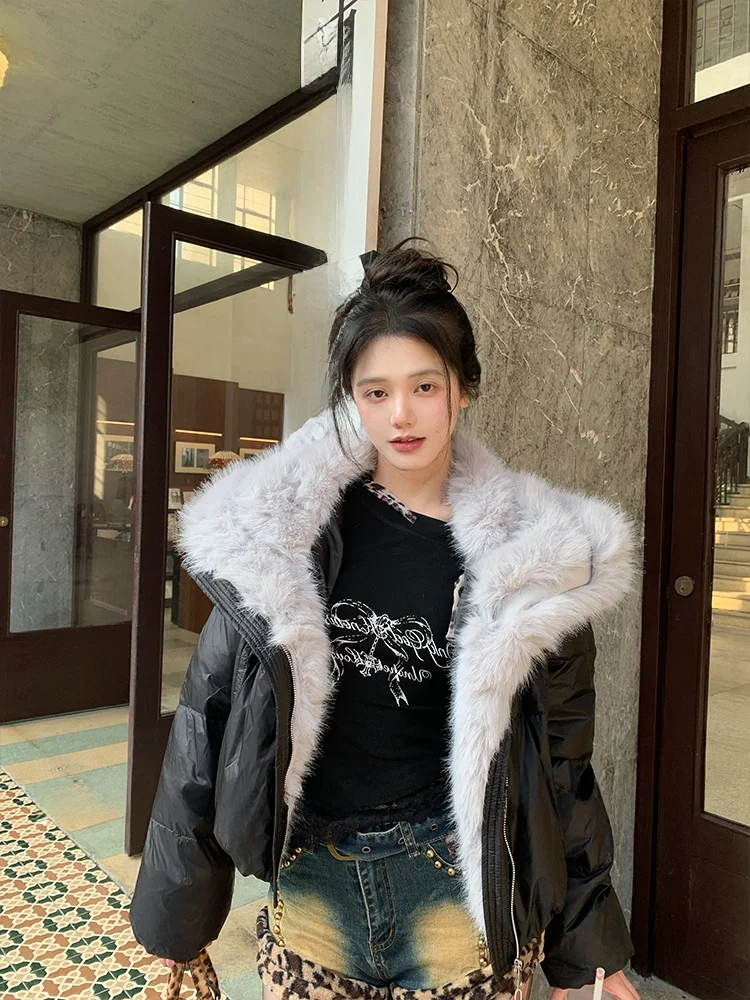 

Утепленная стеганая куртка ForLions с меховым воротником, универсальная осенне-зимняя теплая куртка-пуховик для мужчин, стандартная длина, на молнии