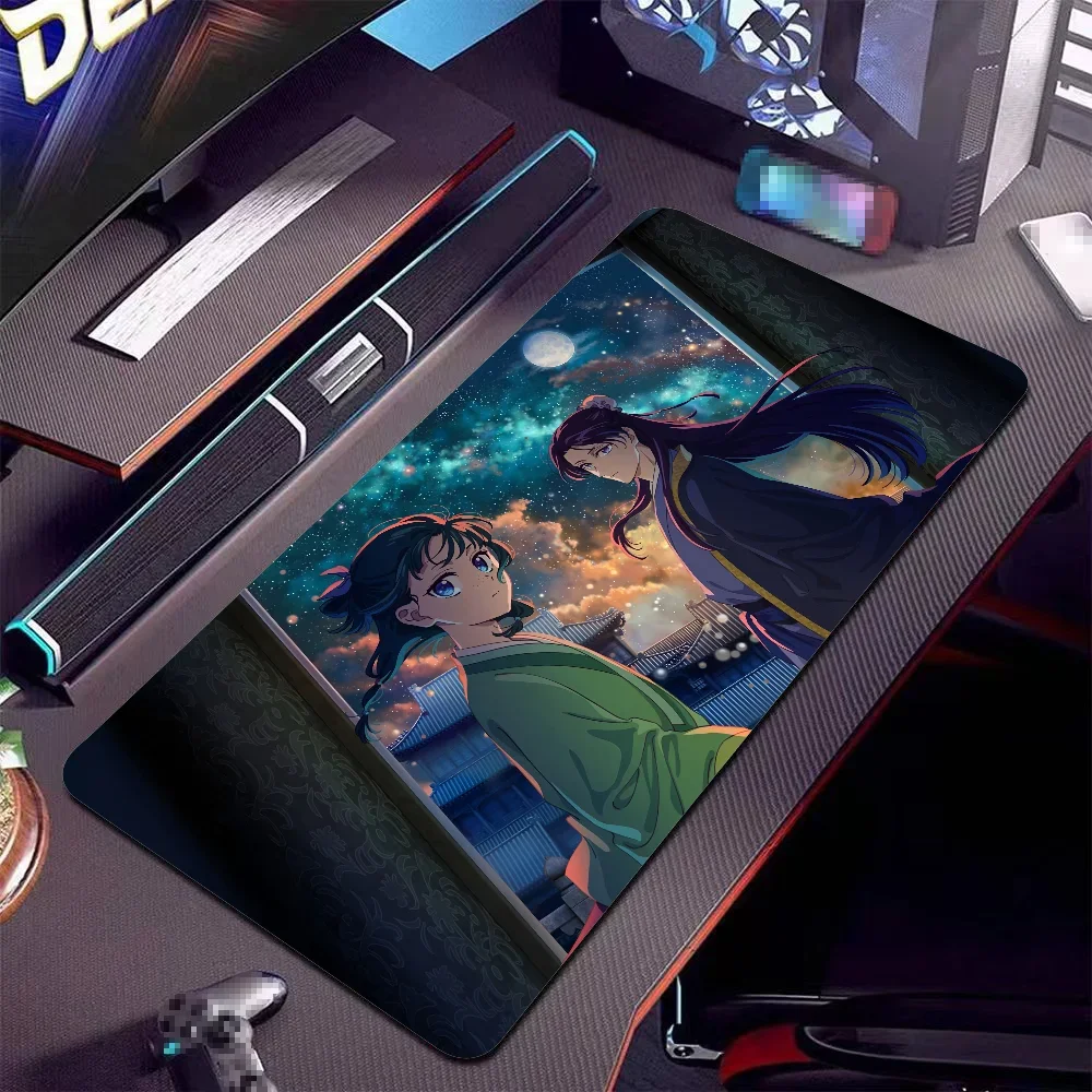 

The Apothecary Diaries Maomao Mousepad Large Anti-Slip Mouse Pad Stitched Edges Mat Durable Desk Laptop Gaming​ Keyboard Pad XXL