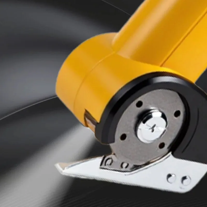 Handheld Electric Fabric Scissors Wireless Rechargeable Rotary Cutter Leather Fabric Carpet Trimming Cutting Tools