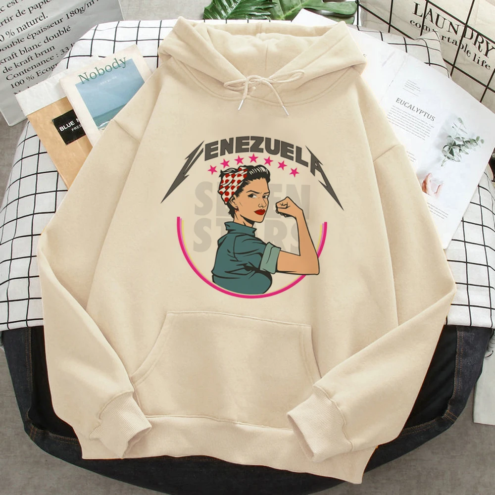 Venezuela hoodies women japanese 90s anime sweat y2k Hood women aesthetic sweater