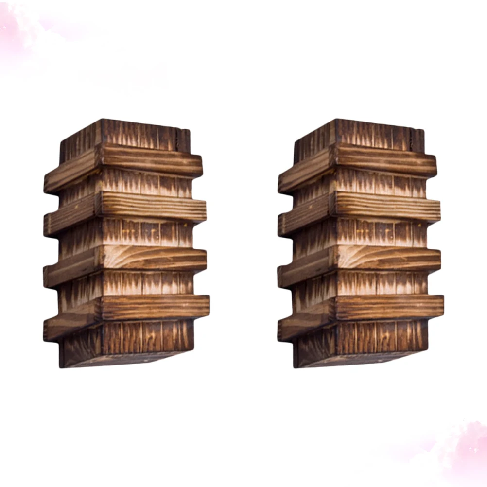 

2pcs Wooden Drawer Box 3 Secret Drawer Locking Mechanisms Hidden Storage Kids Educational Children Safe Storage Box