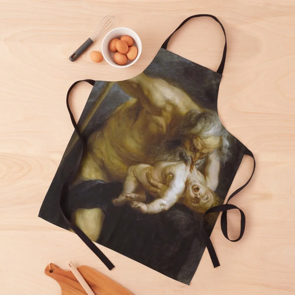 

Jupiter devouring his son Apron barber men japanese style Apron