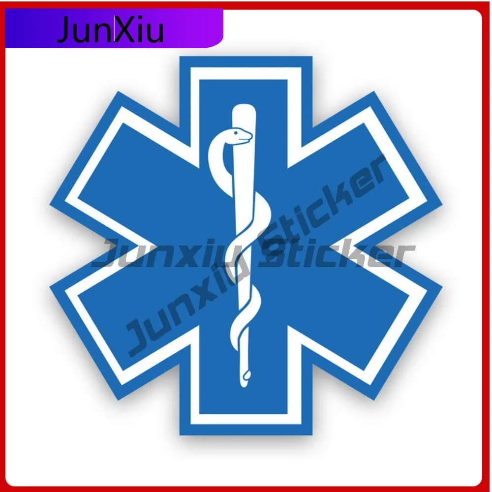 

Star Of Life Scratch Resistant Weather Resistant Racing For Rear Windshield Helmet Laptop Easy Apply No Residue Accessories