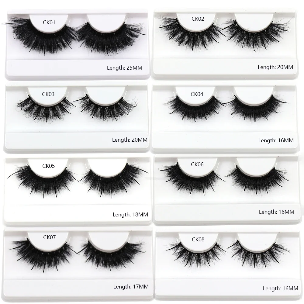 Wet Lashes Spikes Volume Fluffy Full Strip Mink Lashes Makeup Accessories Mink Eye Lashe Vendor Wet Manga Lashes False Eyelashes