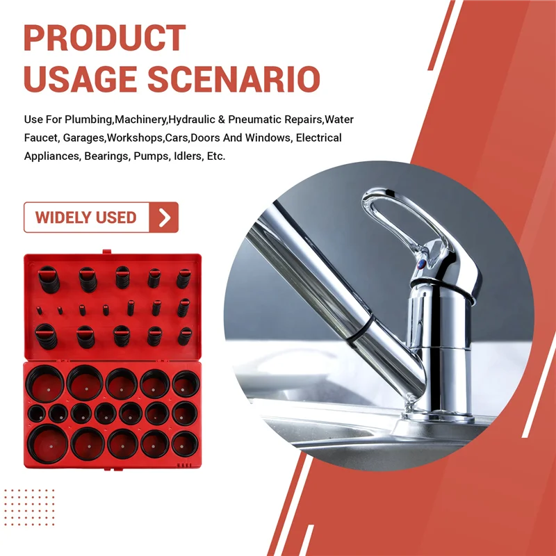 ABLL-419PCS مجموعة عالمية O-حلقة تشكيلة 32 حجم النتريل المطاط حلقة الختم الم Asket ل السباكة السيارات صنبور إصلاح جزء