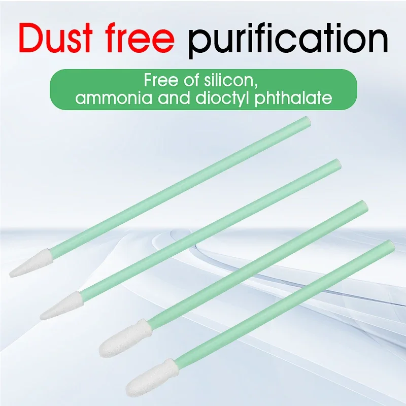 Fiber Optic Cleaning Sticks Fiber Optic Swabs For 1.25mm/2.5mm LC/SC/FC/ST Connectors 100PCS Fiber Cleaning Rod FTTH Tool