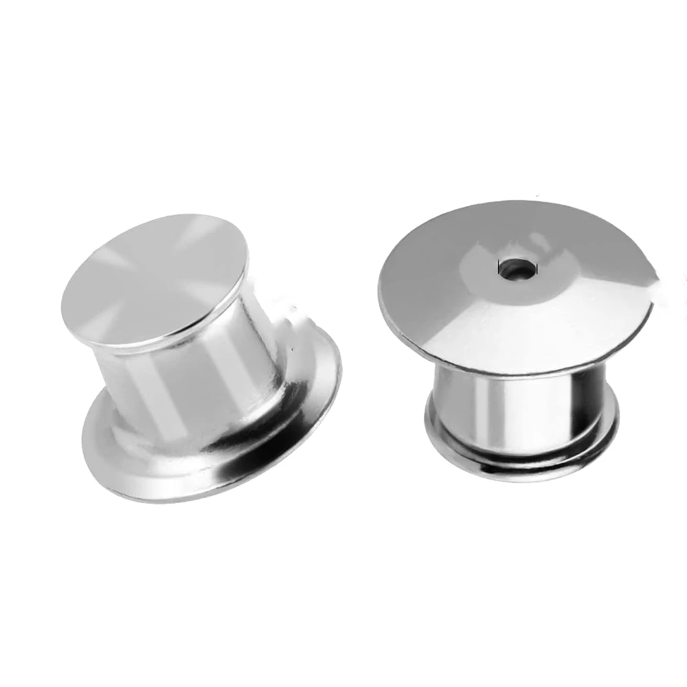 

10/30/50 Pieces Locking Pin Backs Metal Pin Backs Locking Pin Keepers Locking Clasp For DIY Enamel Brooch Badge Jewelry 2035