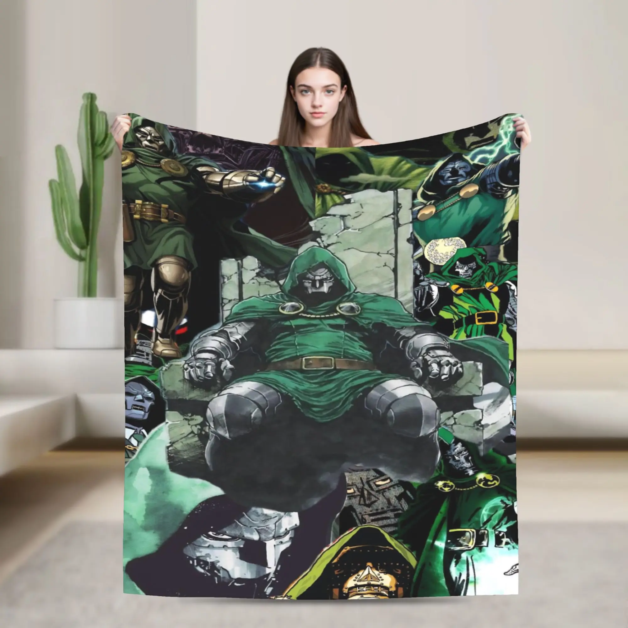 Dr Dooms Manga Blankets Fleece Summer Air Conditioning  Multi-function Warm Throw Blanket for Bedding Car Bedding Throws