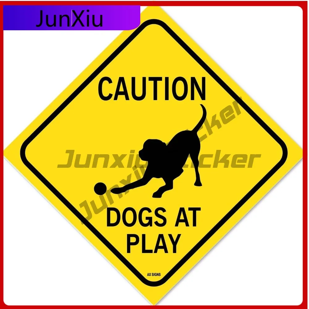 

Caution: Dogs at Play Cool Car Truck Truck Walls Truck Truck Decal Accessory Retro Cute Cool Trendy Vintage Cute