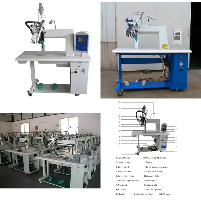 Automatic Heat Adhesive Strip Sealer Raincoat Tape Welding Sewing Machine Hot air Seam Tape Isolation Clothes Sealing Machine