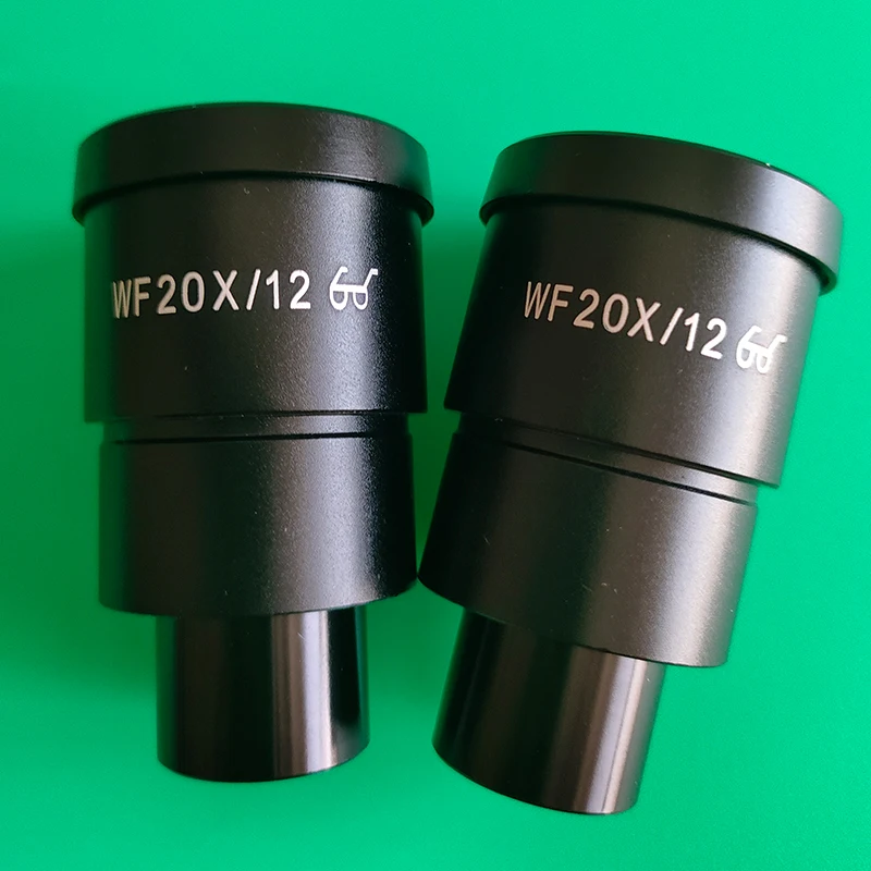 2 pièces WF10X WF15X WF20X oculaire grand Angle haut oculaire oculaire pour Microscope binoculaire trinoculaire stéréo 30MM taille d'interface