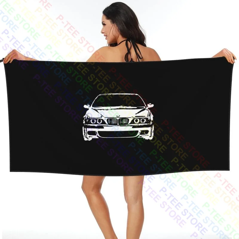 Stuff4 Darkround Stencil Car Art M5 E39 Quick dry Towel Custom No Fading Sports Towel