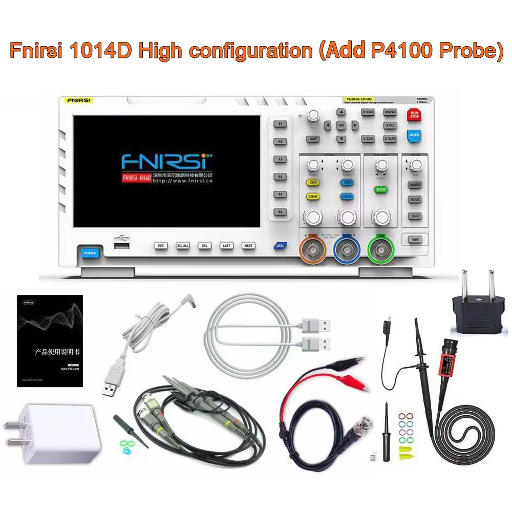 

Portable Digital Oscilloscope 2 In 1 Dual Channel Input Signal Generator 100MHz* 2 Ana-log Bandwidth 1GSa/s Sampling Rate