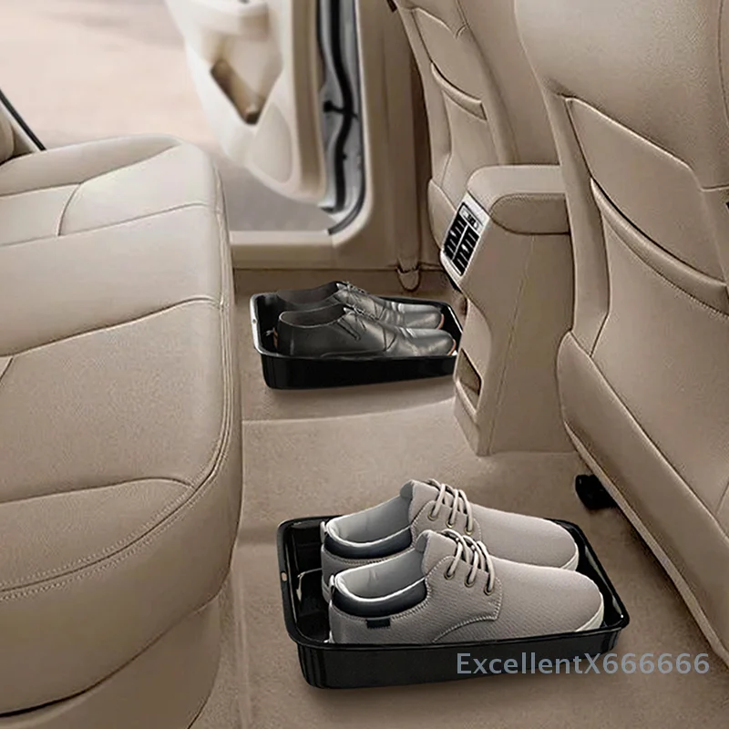 

Multifunctional Car Shoe Storage Tray Durable Interior Accessory Vehicle Organizer under Seat Container Box for Tidying