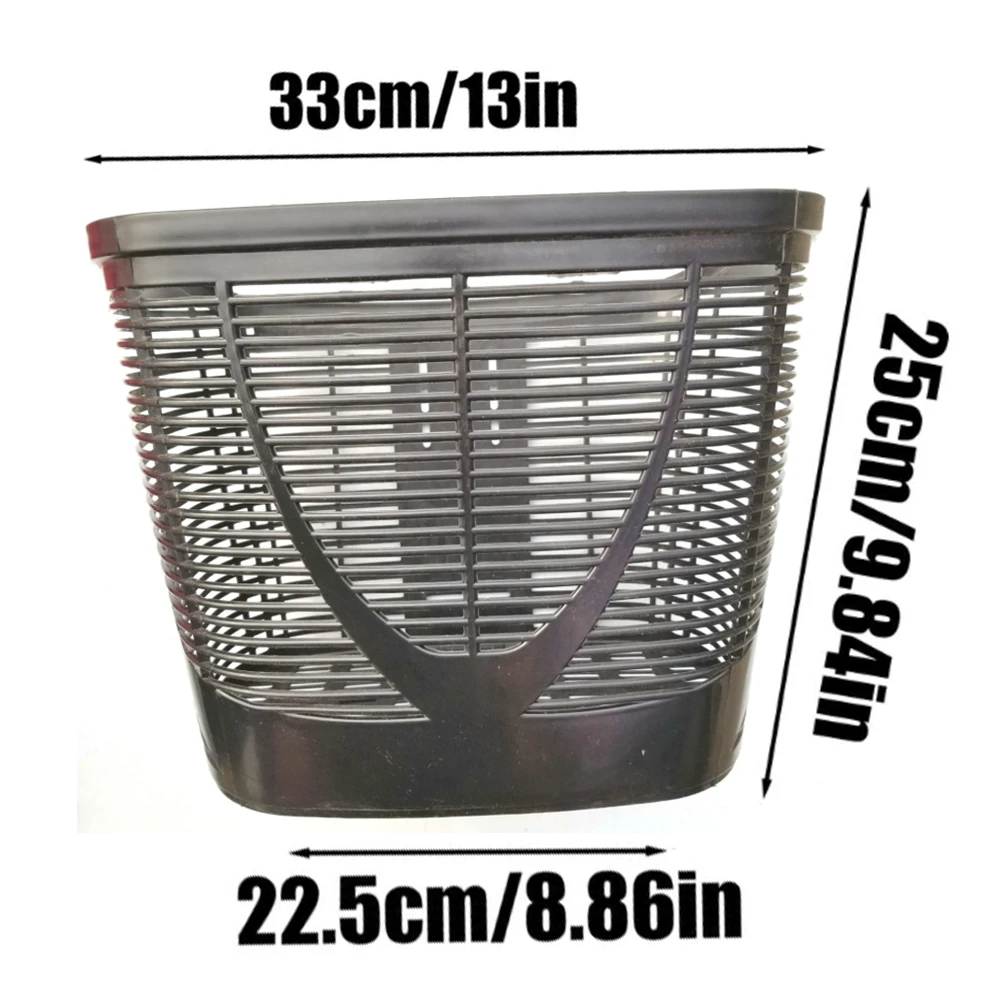 

Передняя корзина для велосипеда Корзина для электрического велосипеда Нержавеющая быстросъемная пластиковая корзина для электровелосипеда Съемная передняя часть велосипеда ABS Materia