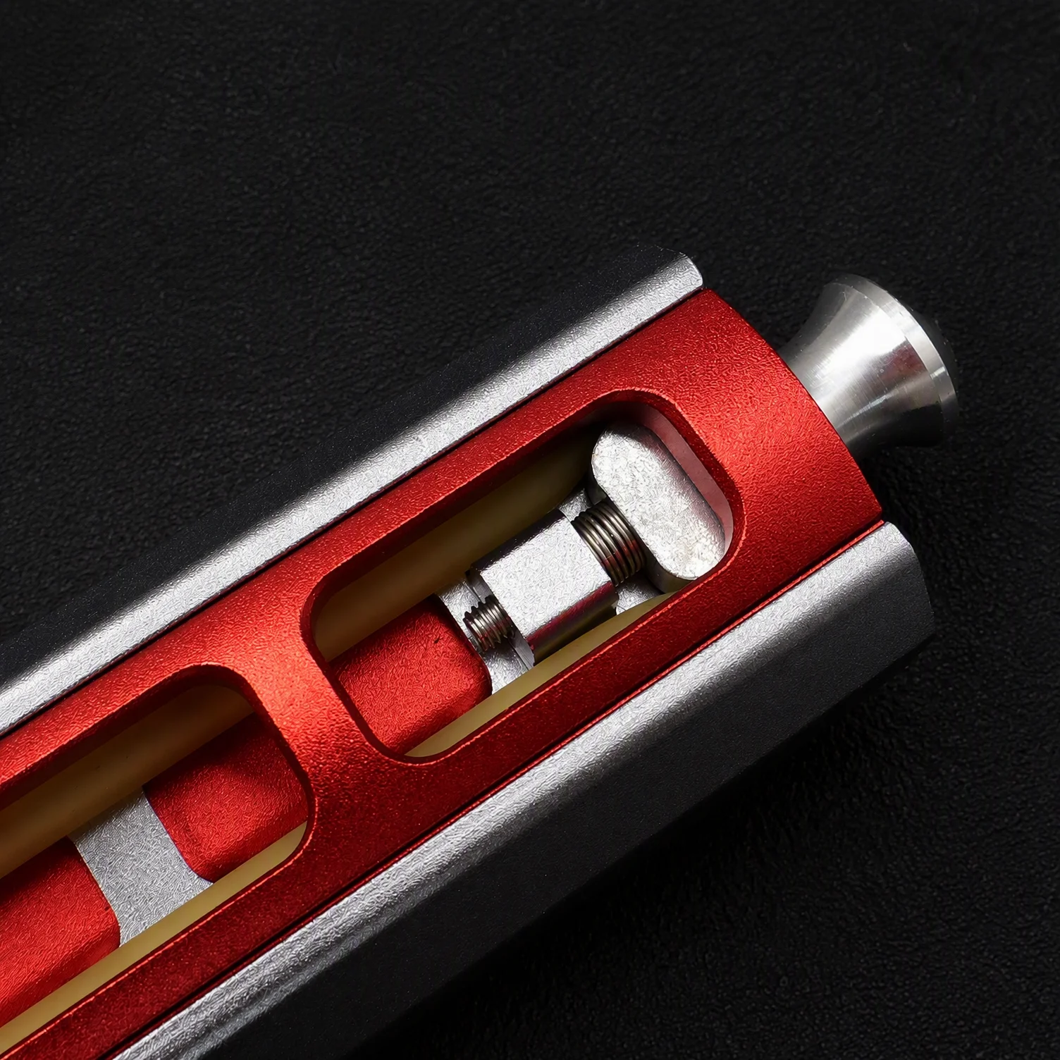 CNC Aluminum Alloy Repeating Slingshot 10-Round Magazine Side Lever Outdoor Target Practice Gear 5