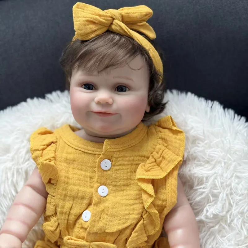 NPK 18''3D Huid Meerdere Lagen Schilderen met Zichtbare Aderen Hoge Hoeveelheid Full Body Reborn Maddie Handgemaakt Speelgoed voor Kerstcadeau