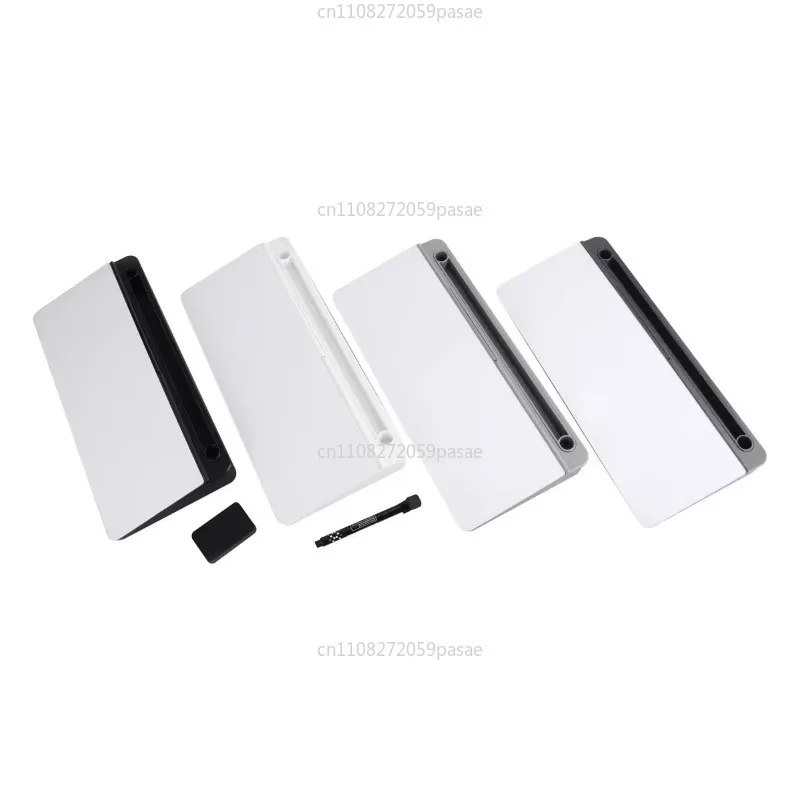 Glass Desktop Storage Whiteboard Office Teaching Writing Board Light Gray Message Board Handwriting-Board Only, No Accessories