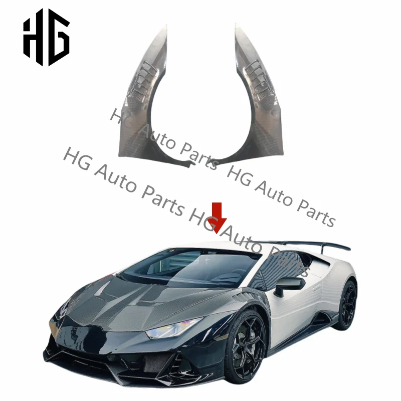 

Auto Modified Parts 1016 Design Carbon Fiber Front Side Fender Cover For Lambor Huracan LP580 LP610 1016 Fenders