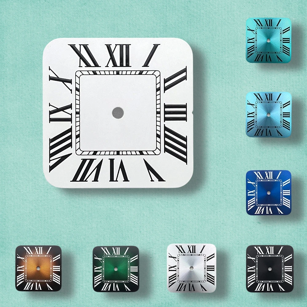 

27mm S Logo Rome Dial Fit NH35/NH36/4R/7S Japan Movement No Luminous Watch Modification Accessories 3/3.8/4O'clock