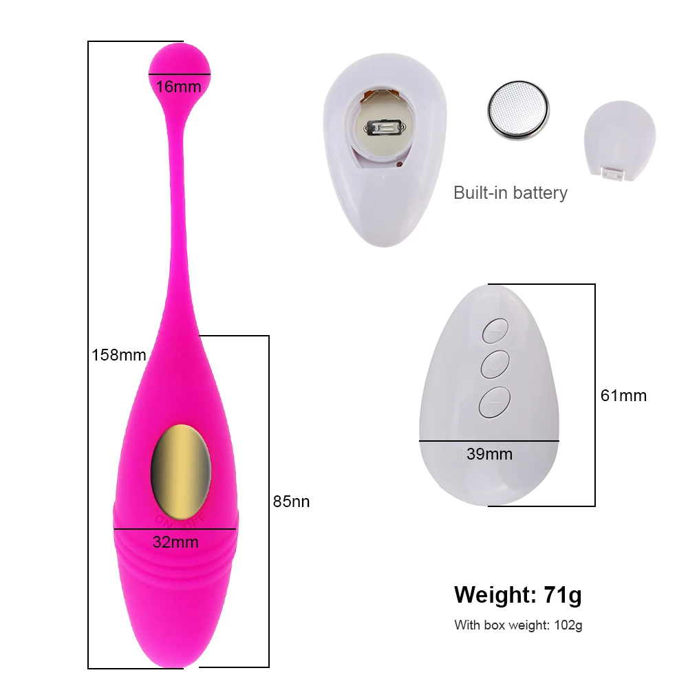 Panties Wireless Remote Vibrator Vagina Vibrating Egg Wearable Balls Vibrators G Spot Clitoris Massager Adult Sex Toys for Women view 6