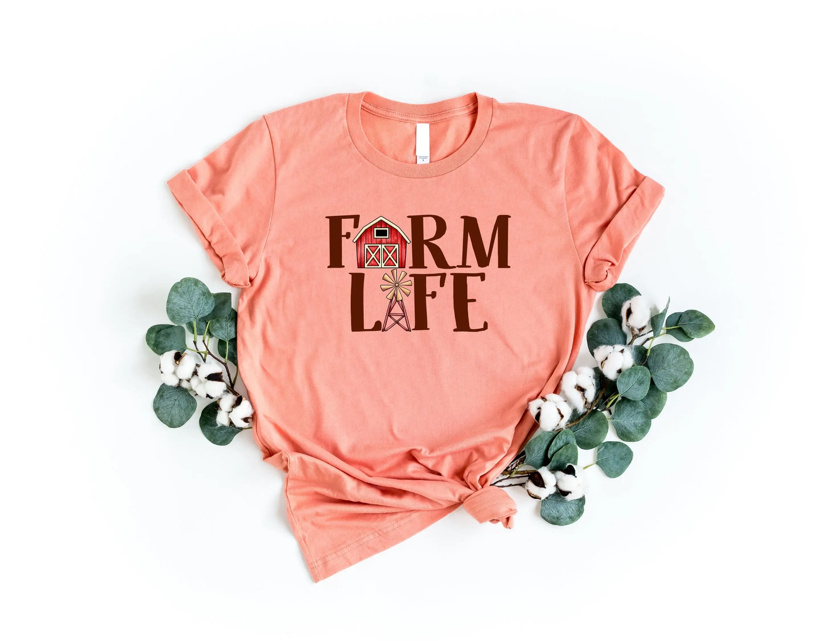 Farm Life T Shirt Living Country For Farmer Agriculture Girl Lover Western