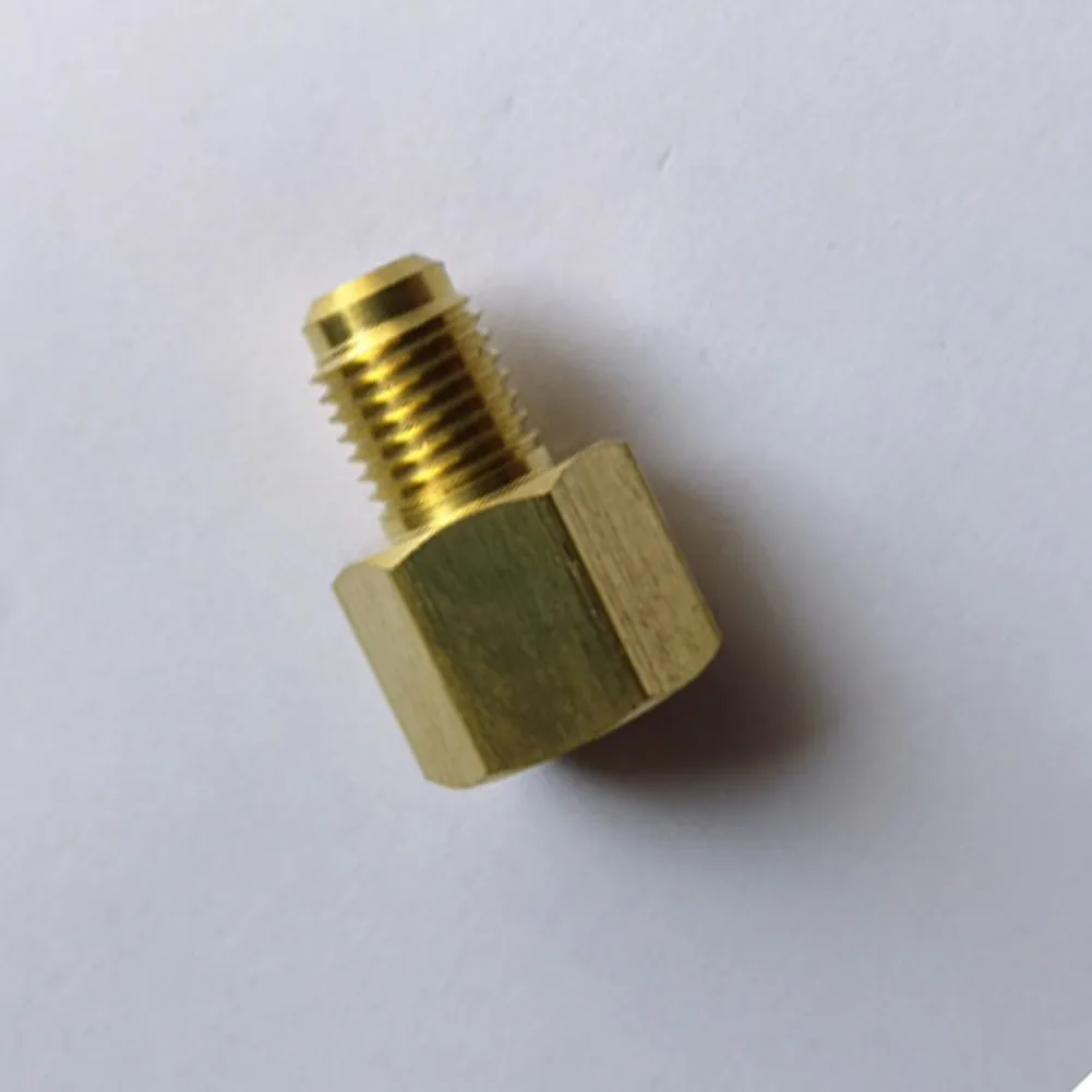 Refrigeration Charging Adapter  Brass Support 1/4'' SAE AG To G1/4'' IG Nitrogen Adapter Fittings For Air Conditioner