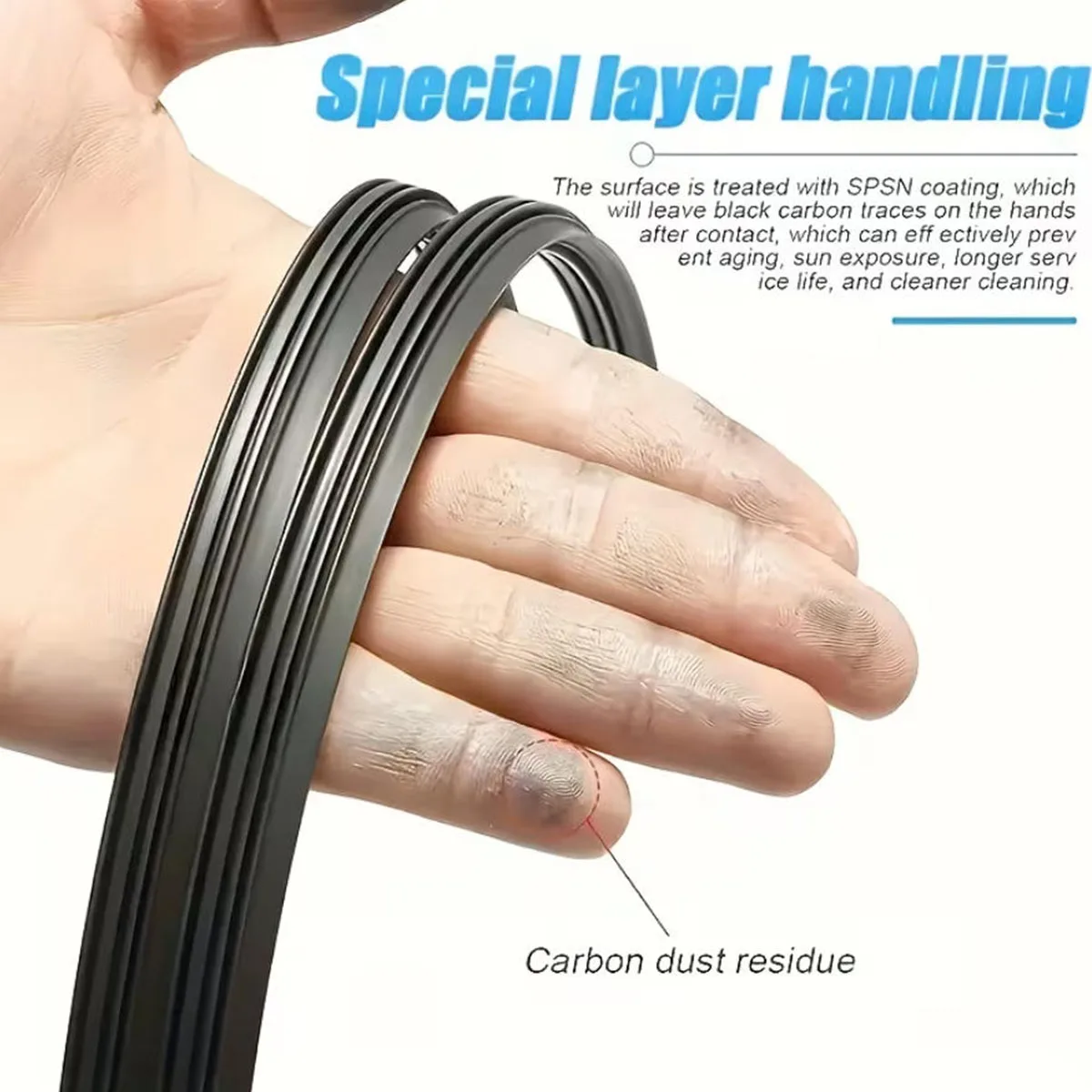 Car Wiper Rubber Strip 14''-32'' Universal Wiper Strip High-Performance Silent Durable Windshield Wiper Replacement, Car Parts