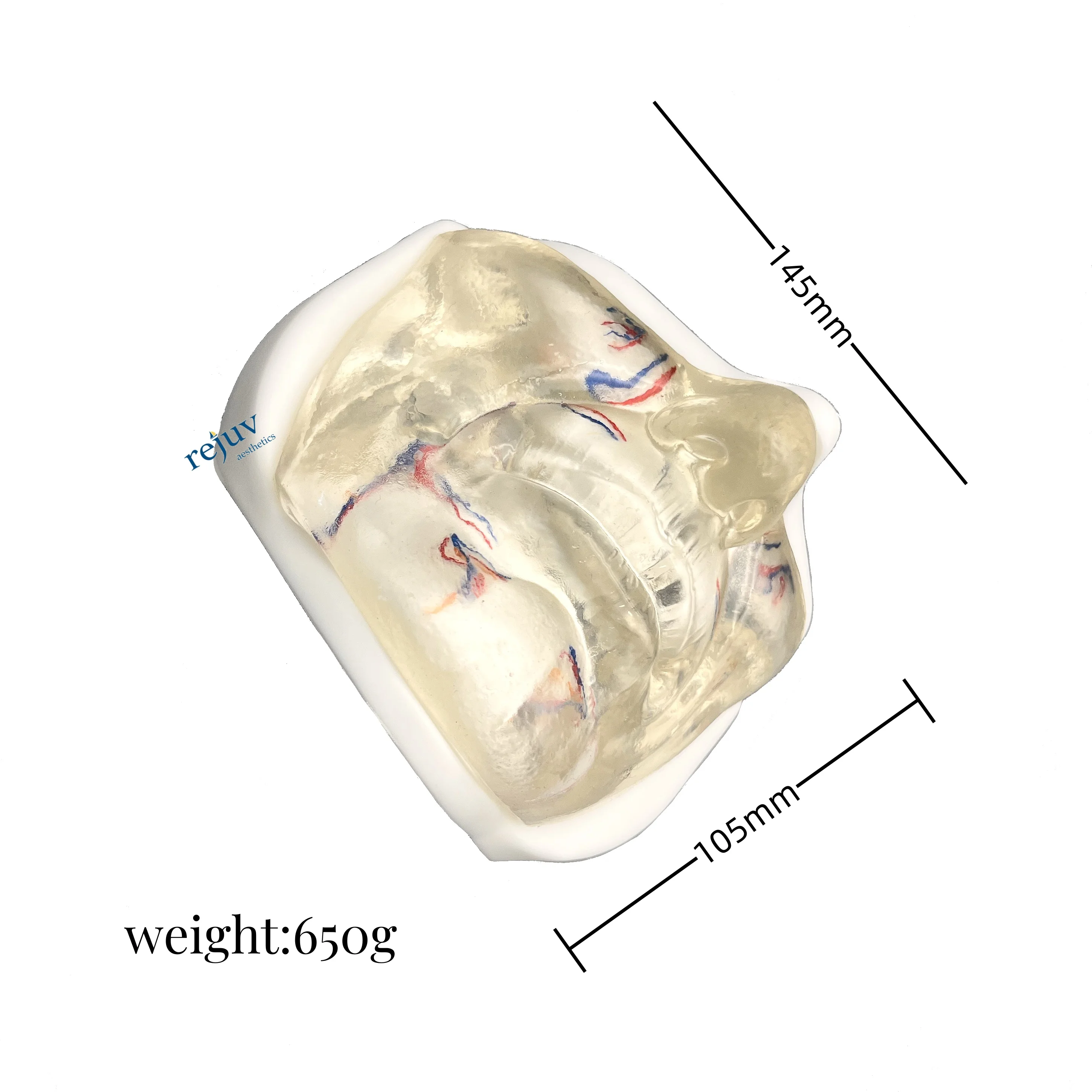 

Прозрачный наполнитель для щек, среднего и нижнего лица, инъекционный манекен для практики татуировки, реалистичная стимулируемая модель челюсти