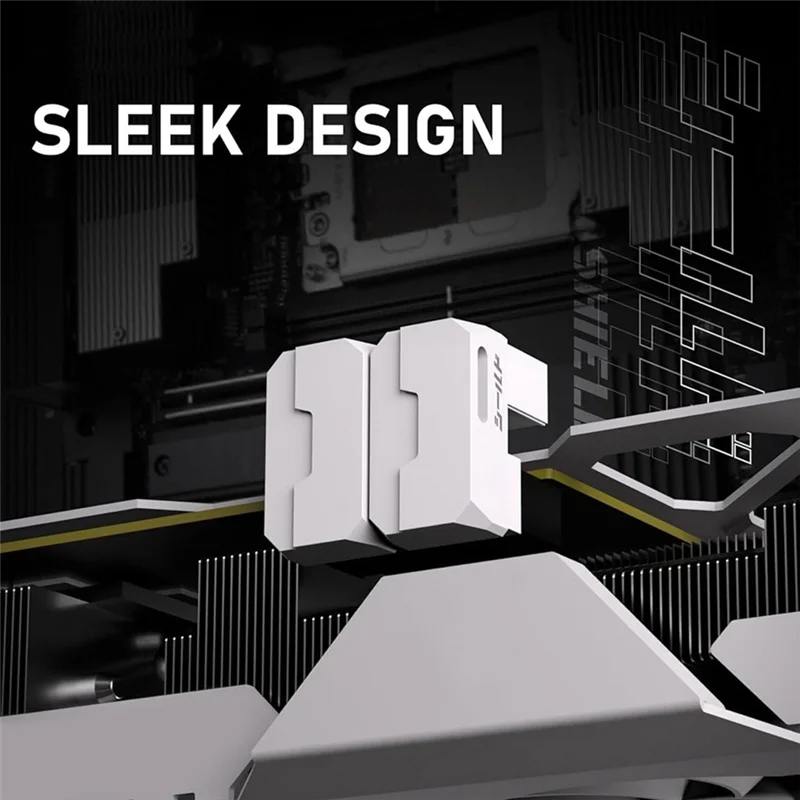 Qy-8-Pin Pcle 3.0 GPU Power Adapter 180 Degree Connector Power Adapter Converter For Desktops Graphics B