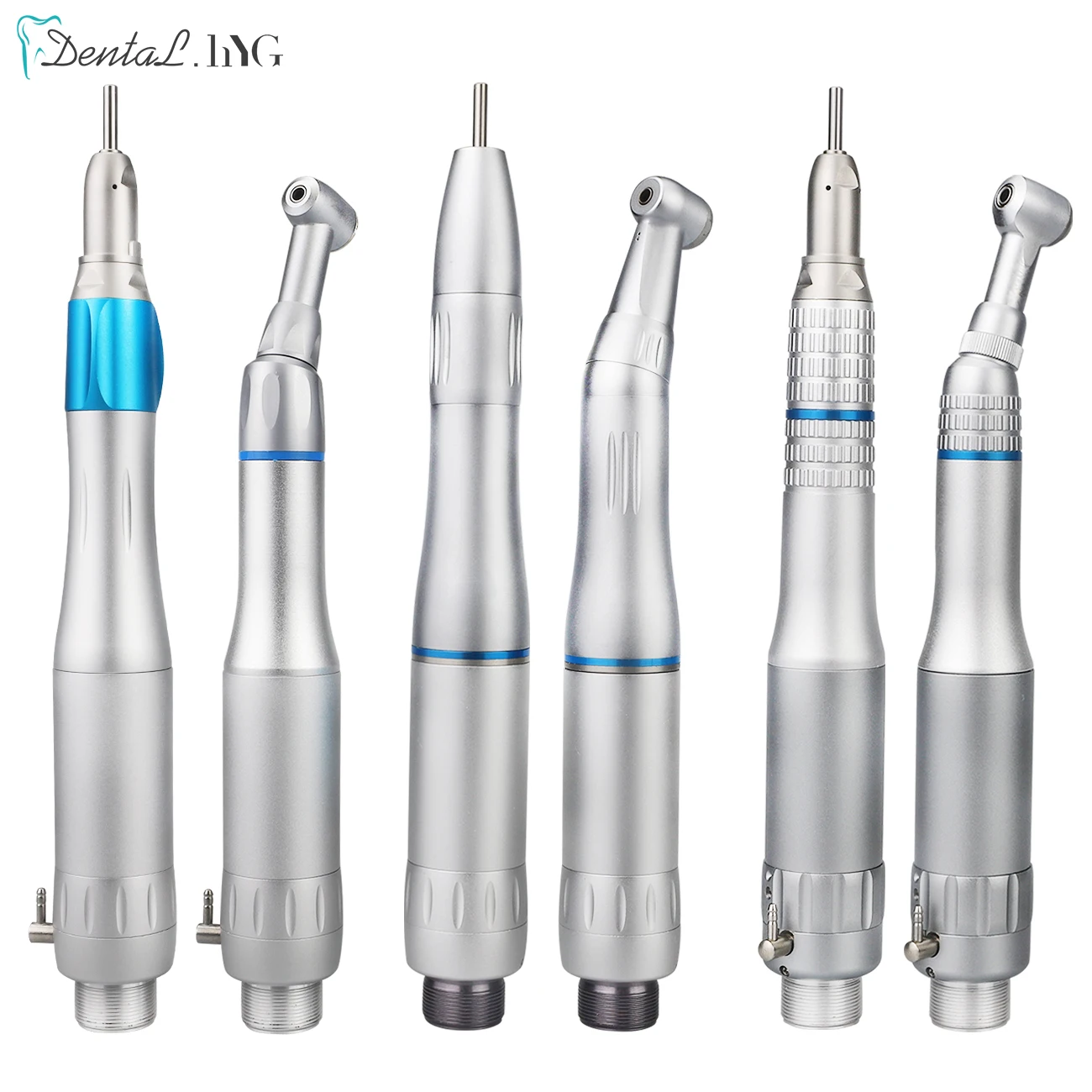 

Dental Low Speed Handpiece Kit Dental Lab Contra Angle Straight Air Motor Air Turbine E-type Push Button Polishing Tool