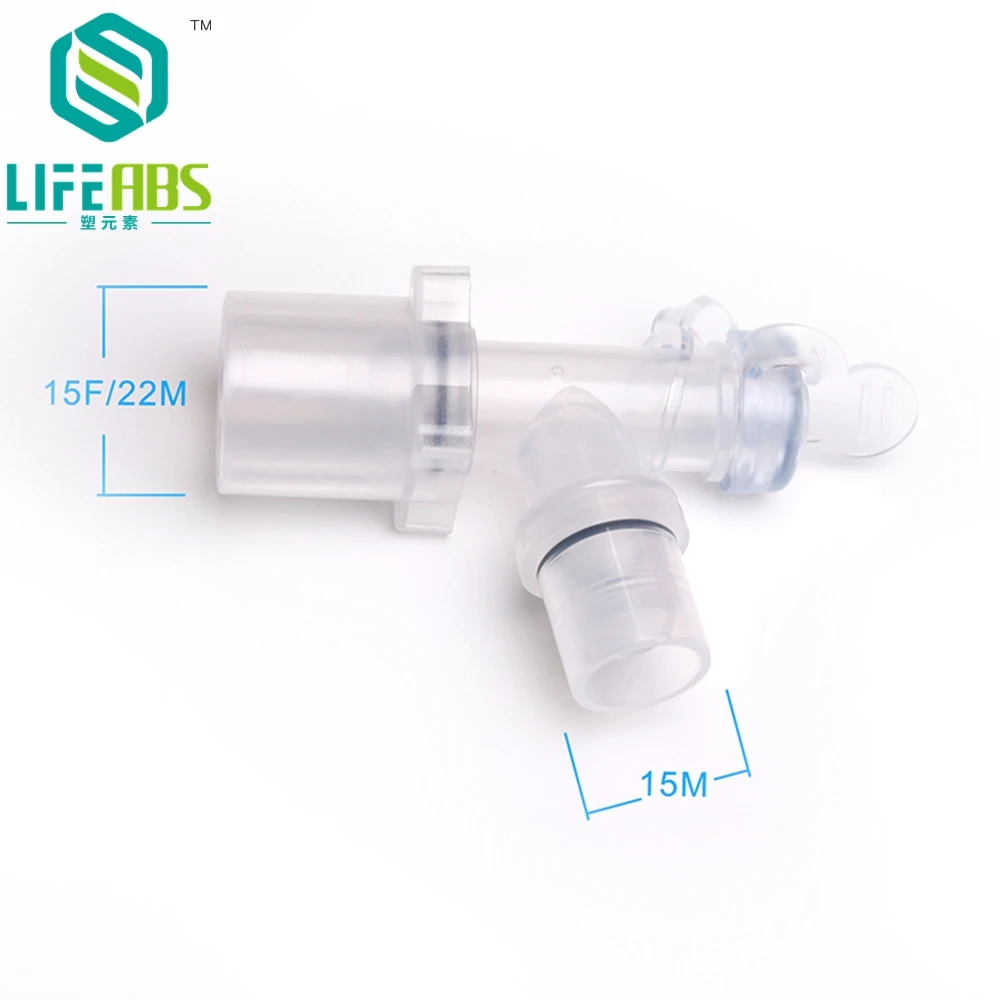 Anesthesia Tube L-shaped Connector Elbow Circuit Inside Outside Male and Female Tracheal Intubation Connector 90 Degree