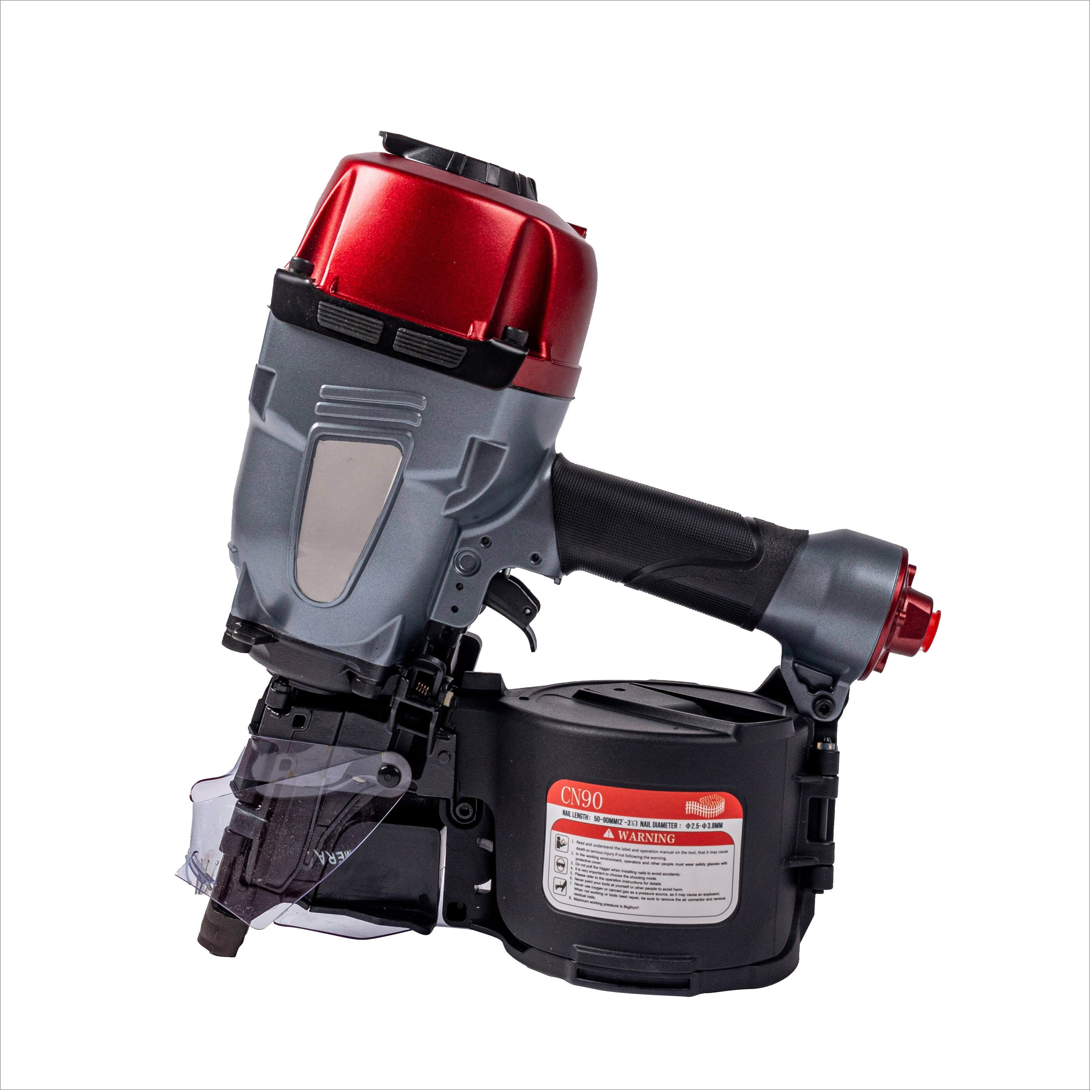

CN90 Coil Nailer Pneumatic Nail Gun Air Powered for Pallets, Crate, Fence