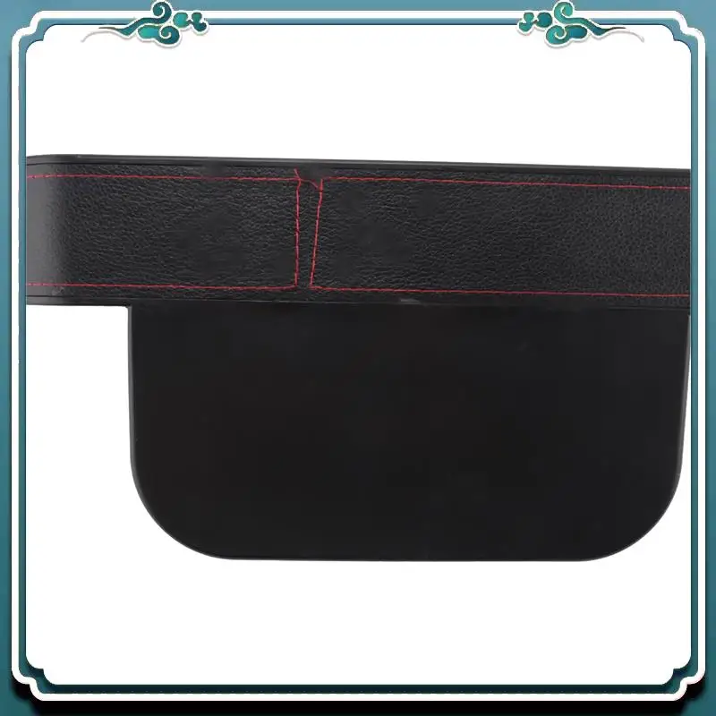 منظم حشو مساحة مقعد السيارة الفاخر، صندوق تخزين المقعد الأمامي للسيارة مع حامل أكواب، صندوق تخزين إضافي لوحدة التحكم في السيارة، قطعتان Dur