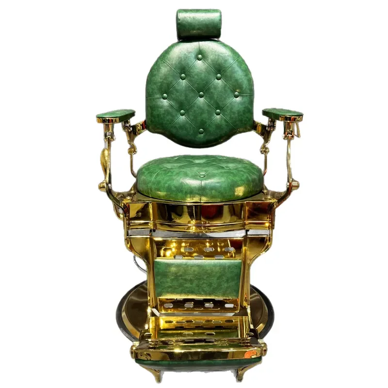 Vintage Barber Chair for Men Salon Styling Seat Oil Head Shaving Perming Dyeing Furniture