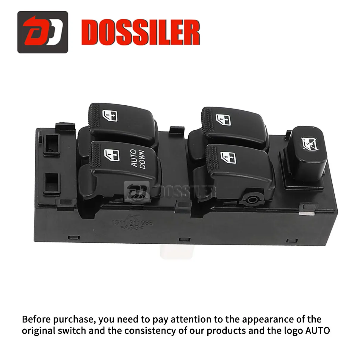 93570-1C110 Dossiler Car Accessories for Hyundai Matrix Getz Kia Carens Power Driver Window Console Lifter Switch Button 14 Pins