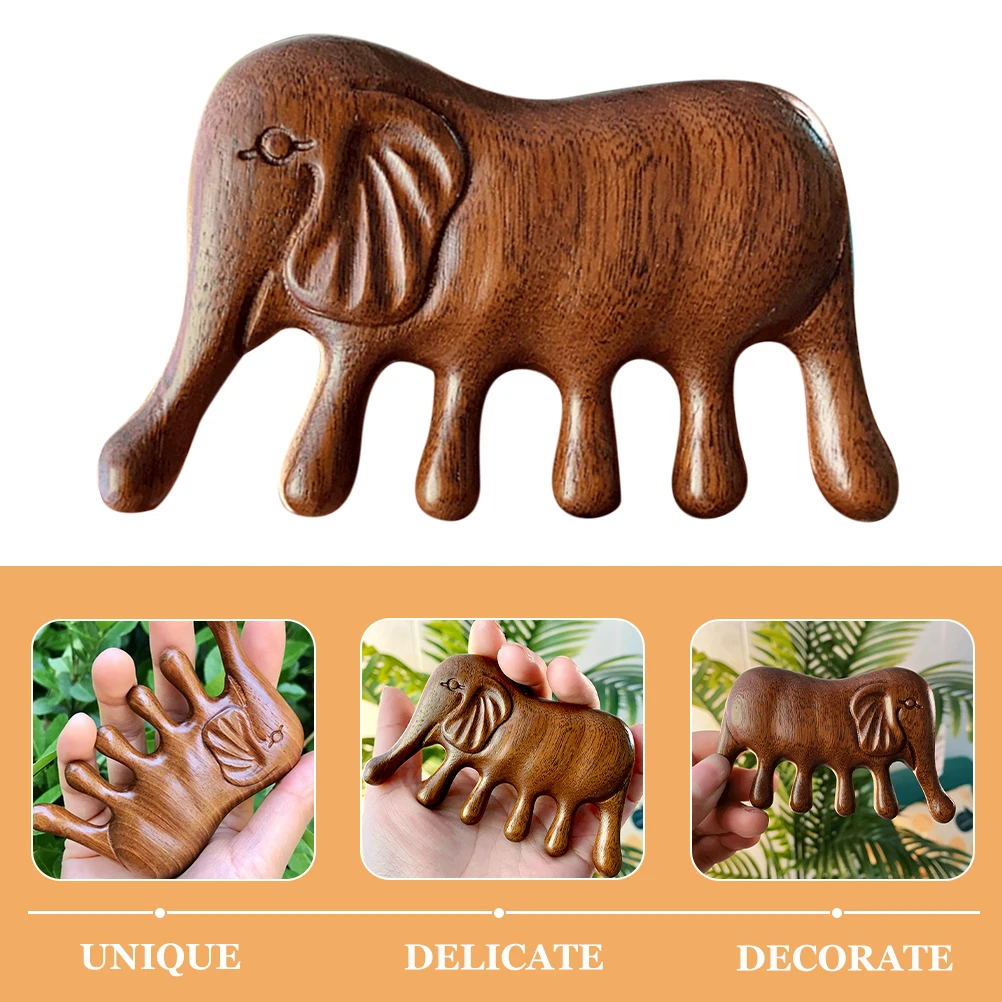 

Sandalwood Massage Shape Scalp Care Comb Wide Tooth Anti-Static Comb For Relaxation Acupoint Massage Scalp