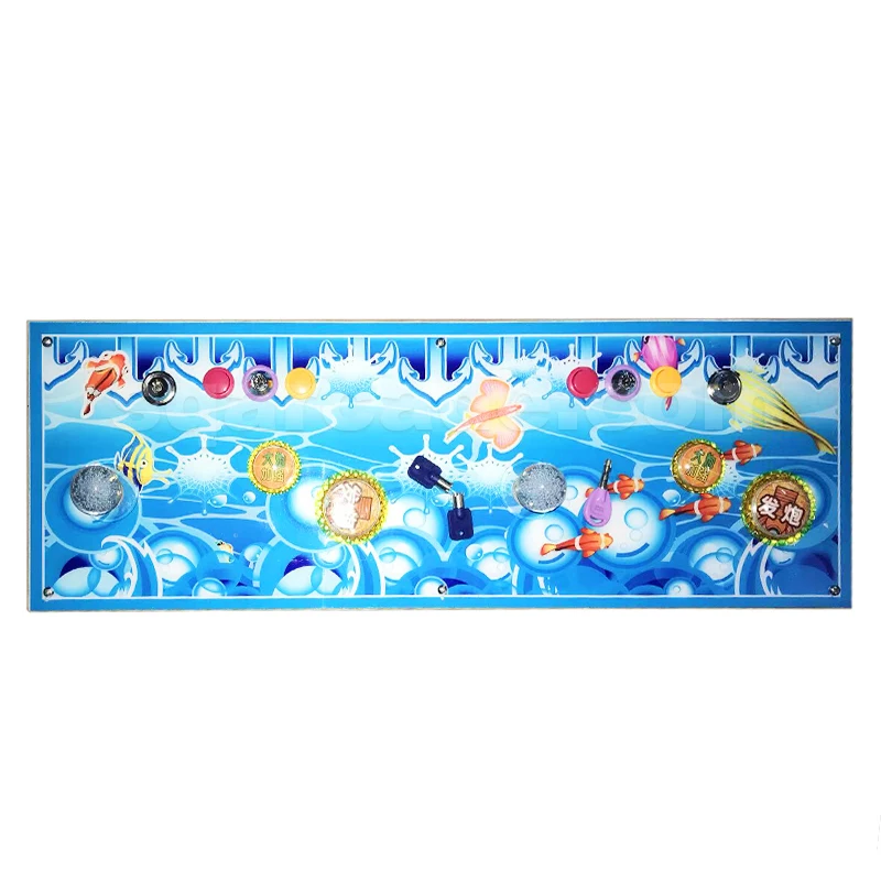 DIY custom iron box bill acceptor installation 35 in 1 game console 2 player fish game console handheld fish table console