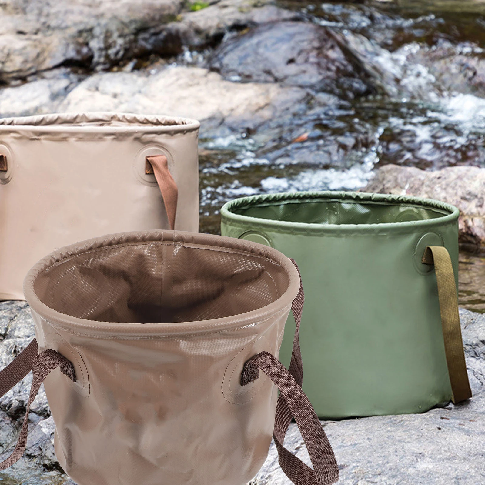 

Folding Washbasin Camping Bucket Multifunction Foldable Buckets for Water Travel