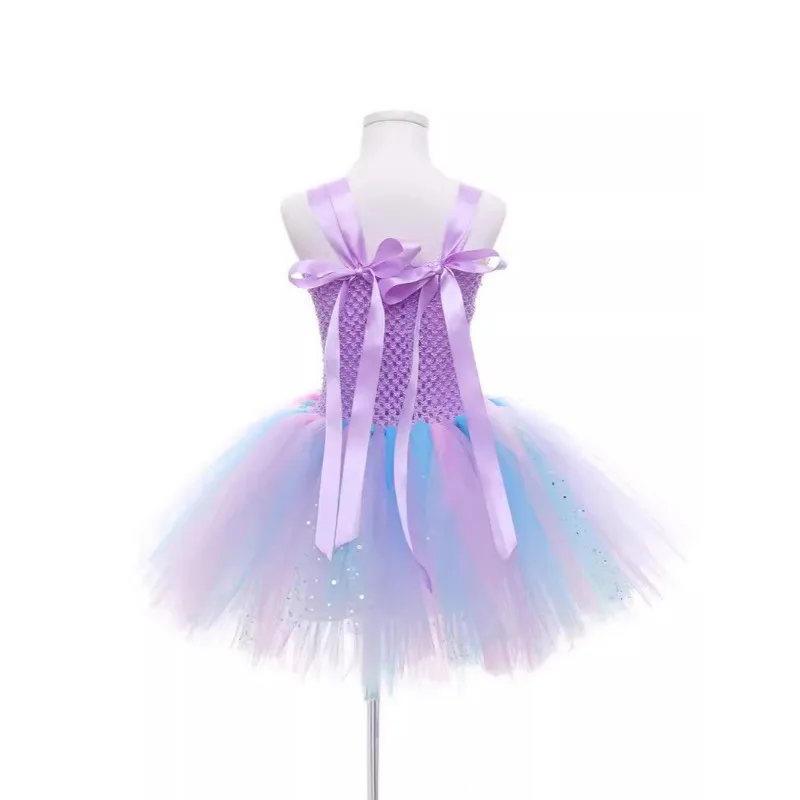 Vestidos de princesa de sirena para niños, ropa de Cosplay para niñas, estilo europeo y americano, gran oferta de Halloween