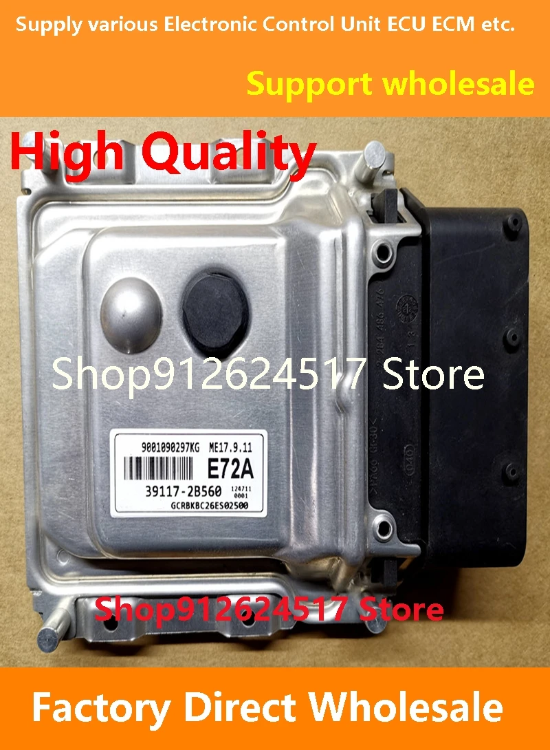 

ECU 39117-2B560 E72A/39111-03800 EK11/39119-2BAD5 B727/39131-2B090 S66 Engine Computer Board ME17.9.11 Compatible For Hyundai