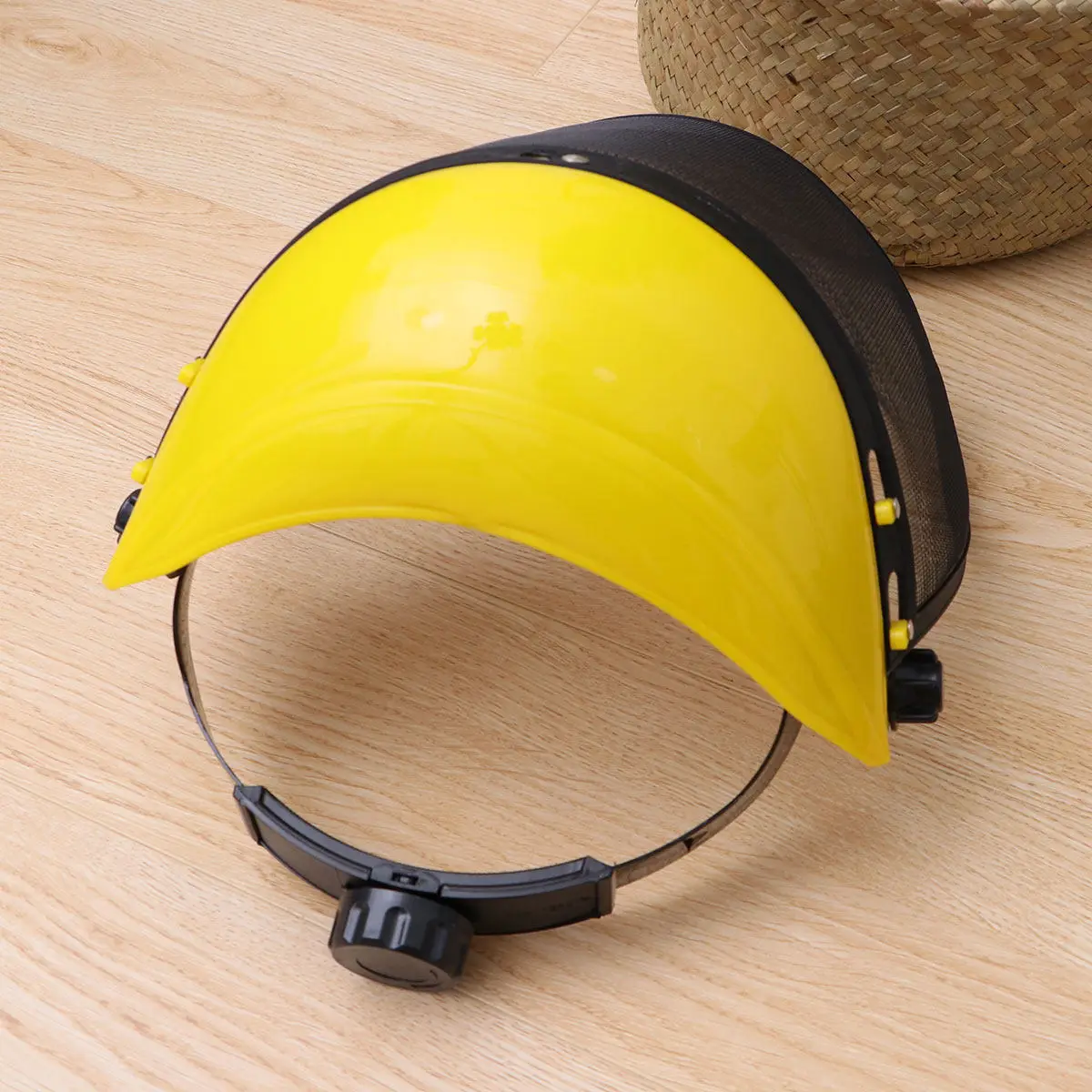 

Professional Wire Mesh Safety Chainsaw Adjustable Headband Sweatband Full Face Visor Protective Gear for Brush Cutter