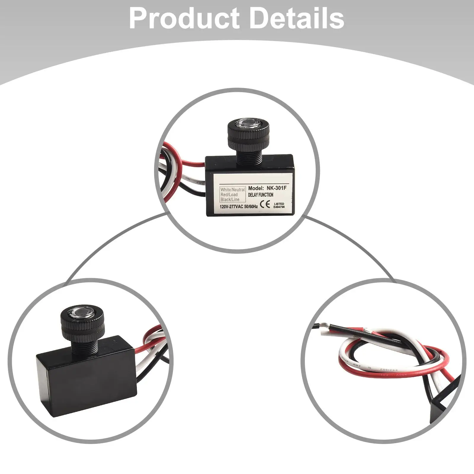 For Outdoor Lighting As Shown Photoelectric Switch Outdoor Photoelectric Light Sensor Photocell Rated Load 200W 400W