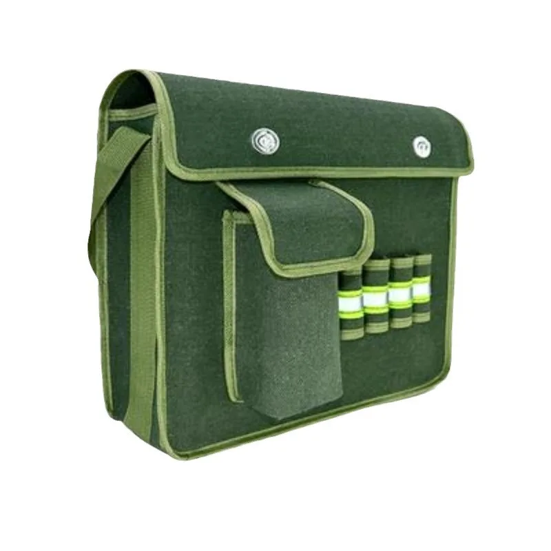 Multifuncional Canvas Tool Bag, espessamento resistente ao desgaste, grande e pequeno hardware, saco de armazenamento, grande capacidade, Woodworking Tool Bag